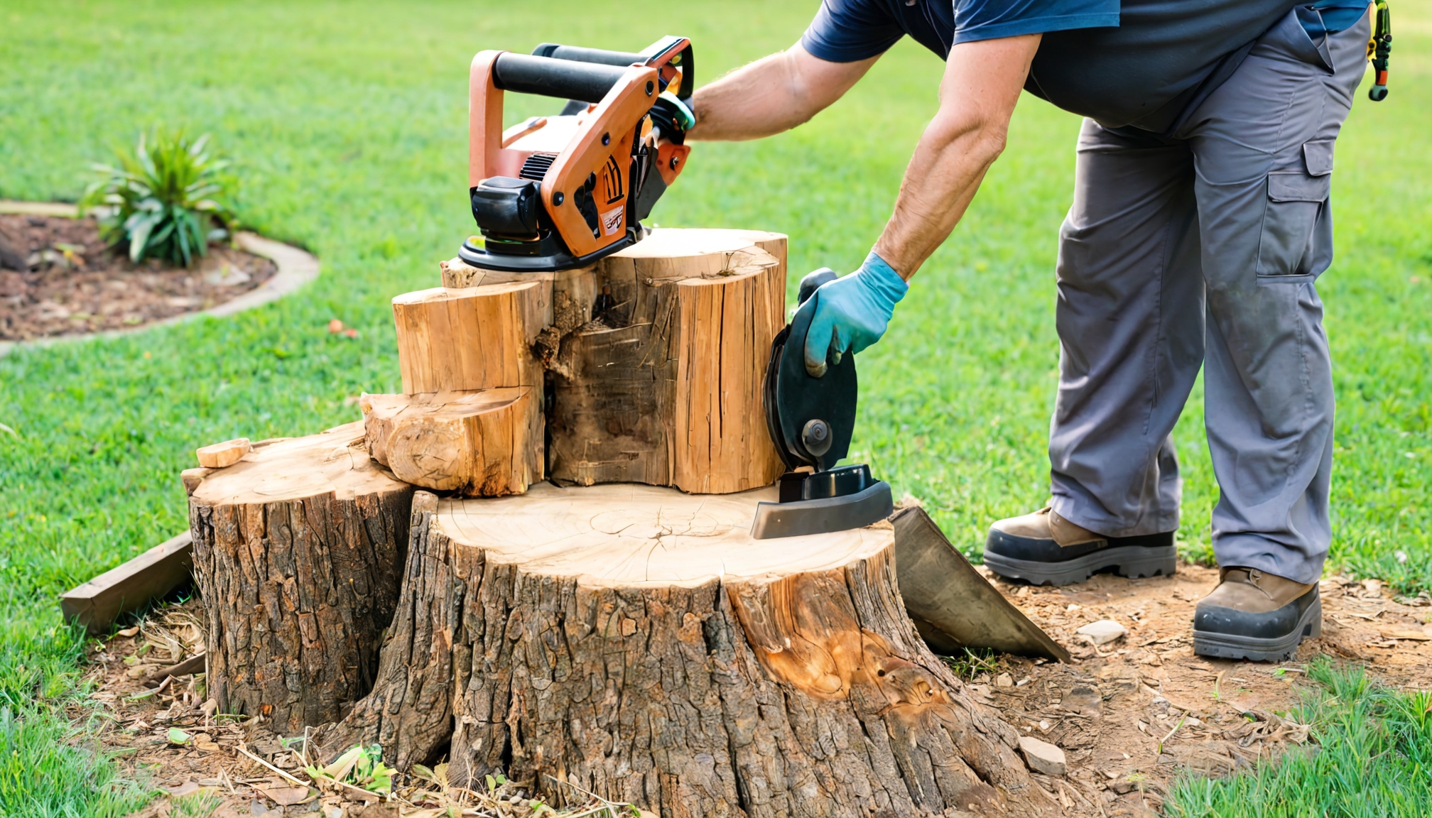 Stump removal completed in Round Rock, Texas