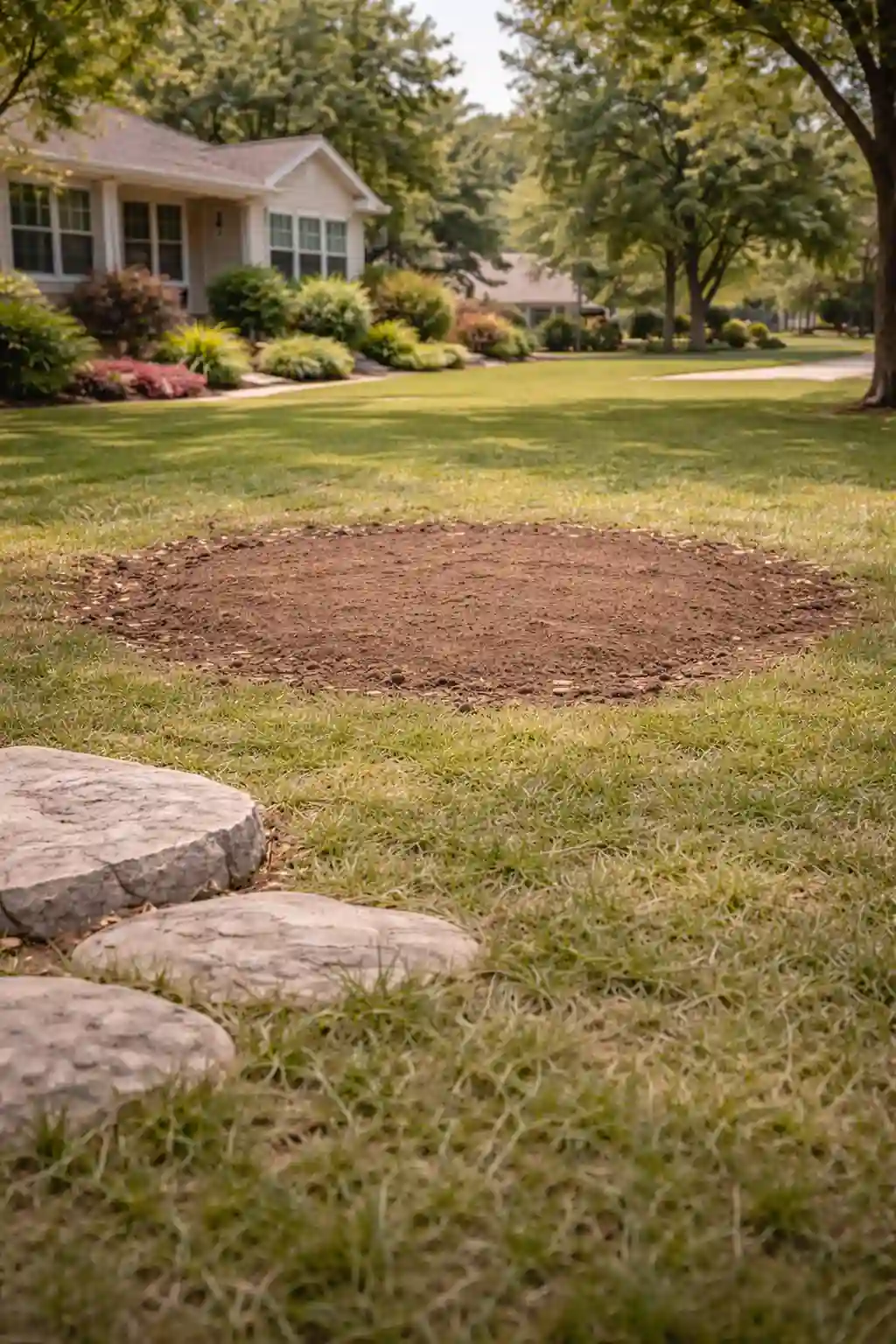 Backyard restored after stump removal in Cedar Park, Texas