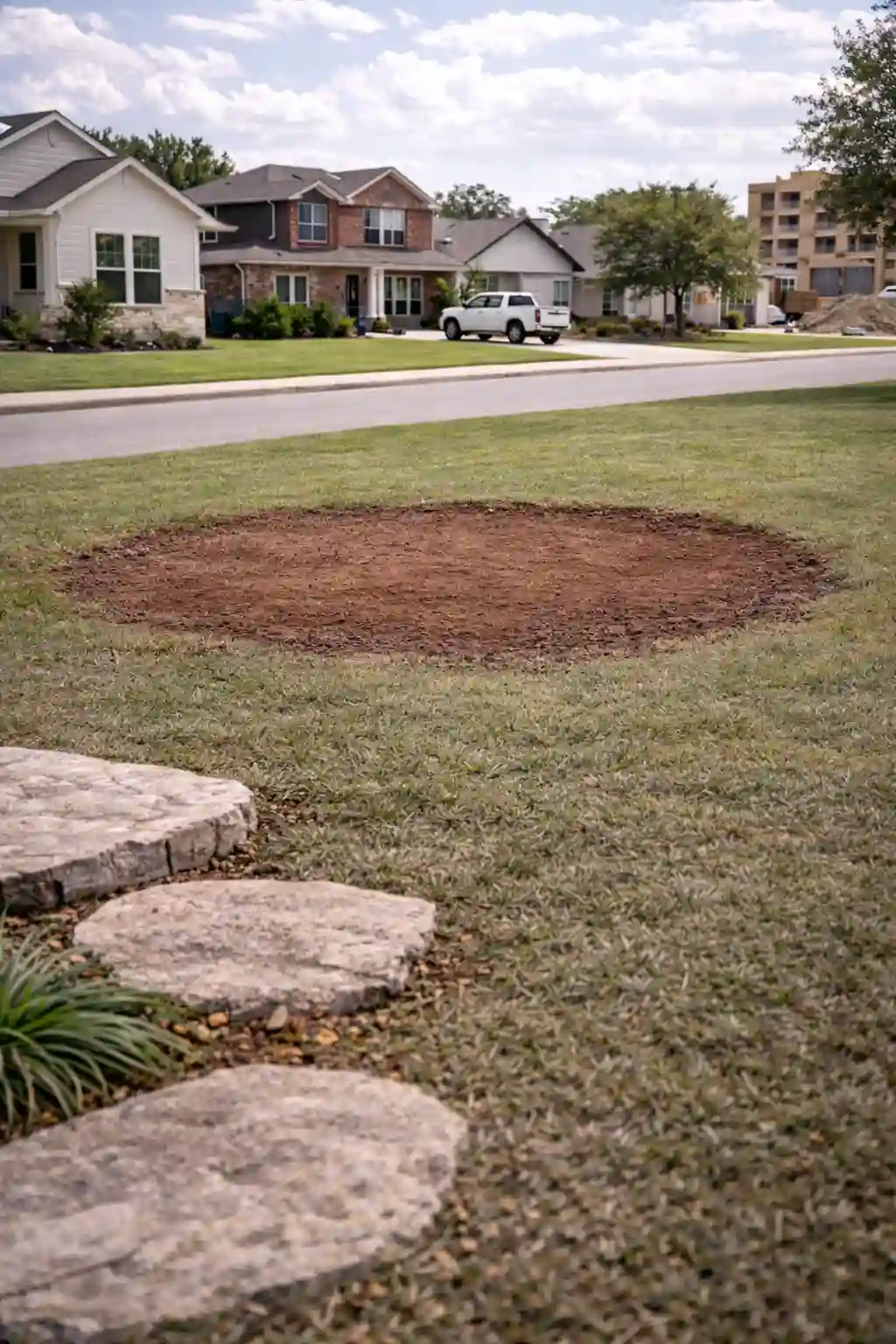 Dessau, TX yard after stump removal