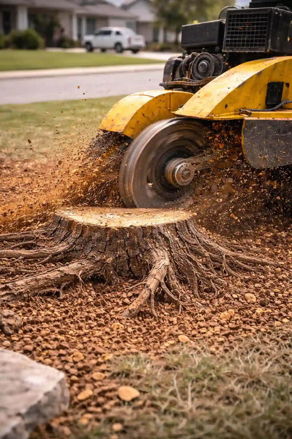 Stump grinding in Dessau, Texas