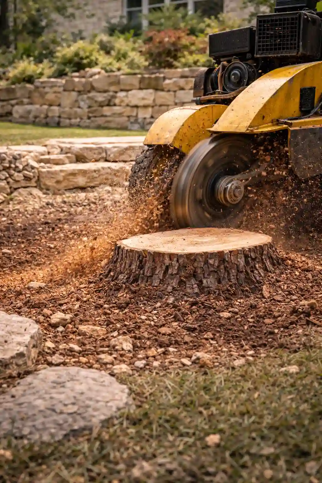 Stump grinding service in Lakeway, Texas