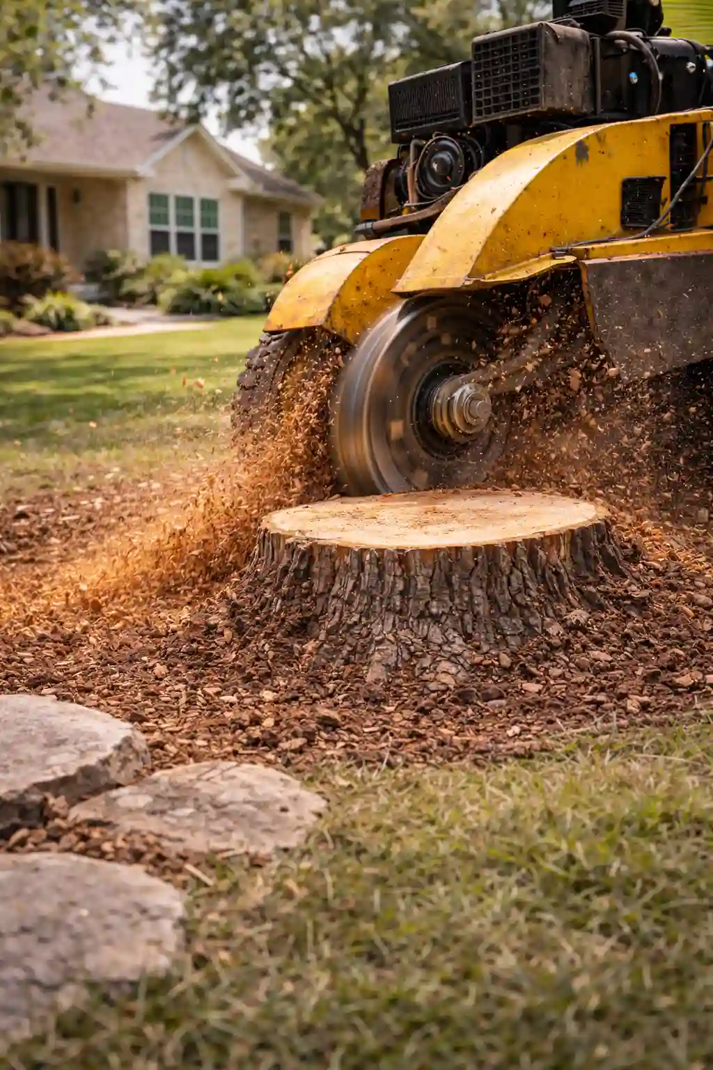 Tree stump grinding in Georgetown, Texas