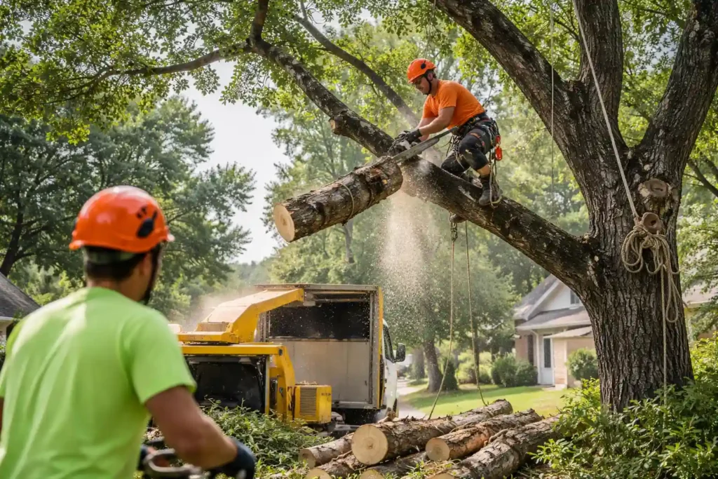 Tree felling in the neighbourhood